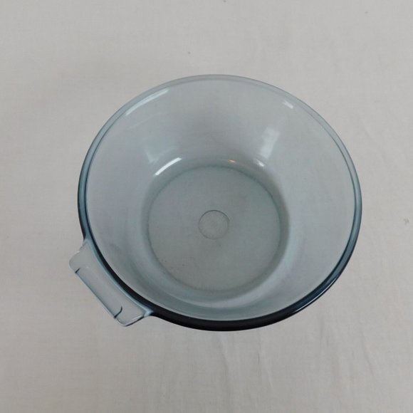 Pyrex Flameware Light Blue Glass Open Saucepan 1 Quart F-F 832-B NO HANDLE FLAW - Picture 5 of 8